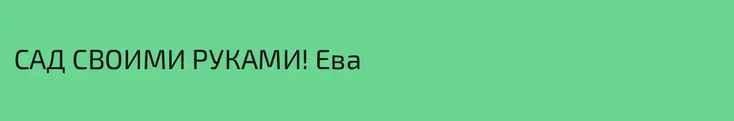 САД СВОИМИ РУКАМИ! Ева